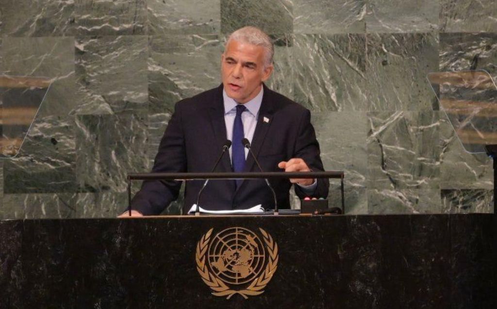 Por que Lapid defendeu a solução de “dois Estados” em seu discurso na ONU?