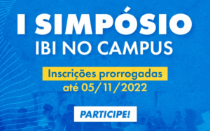 INSCRIÇÕES PRORROGADAS ATÉ 5 DE NOVEMBRO