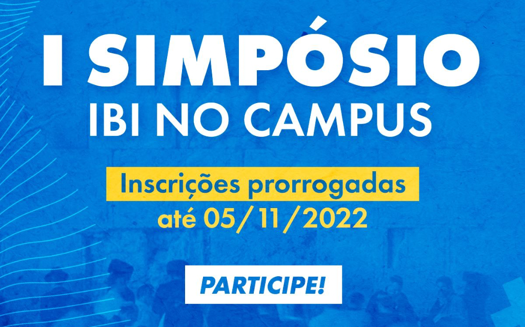 INSCRIÇÕES PRORROGADAS ATÉ 5 DE NOVEMBRO