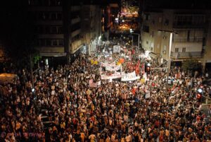 Uma cronologia das manifestações em Israel