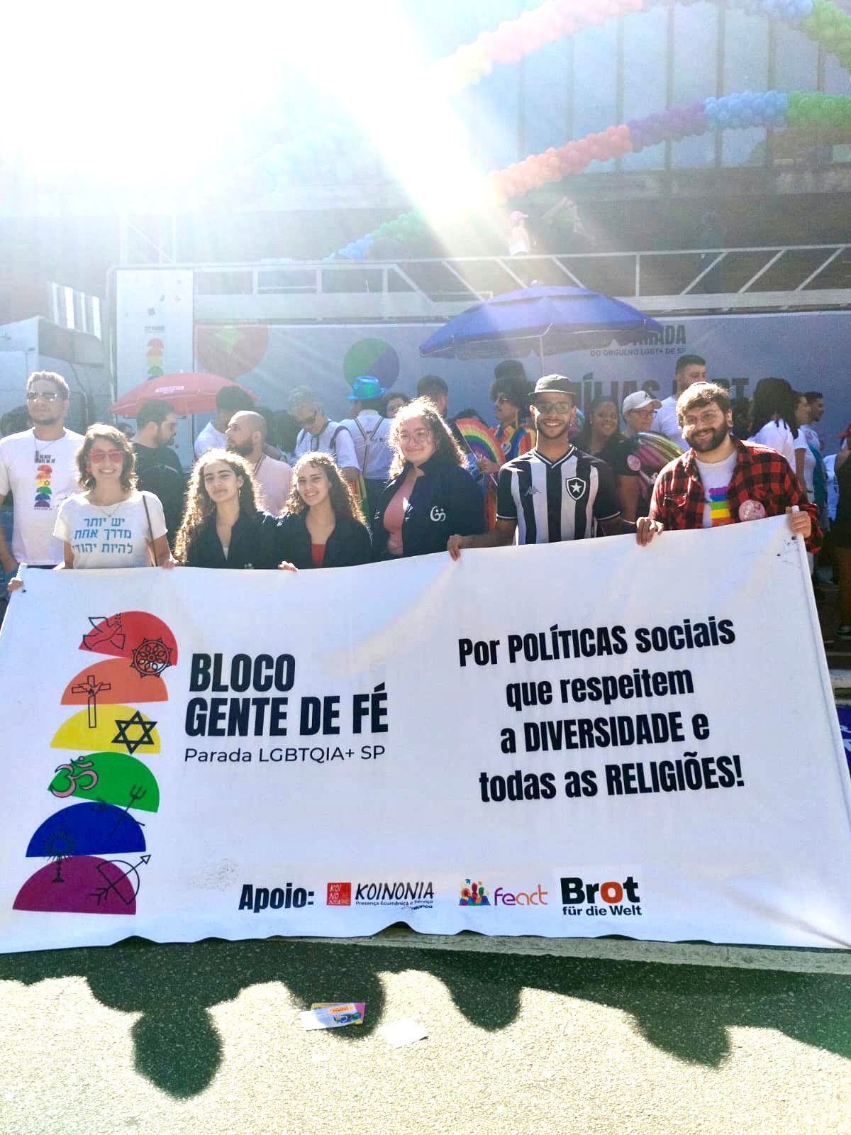 Bloco Gente de Fé participa de eventos do calendário oficial da 27ª Parada LGBTQIA+ 2023