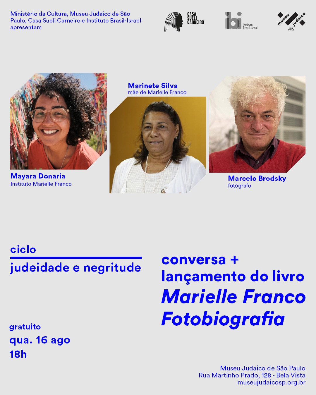 “Marielle Franco – Fotobiografia”: Casa Sueli Carneiro, Instituto Brasil-Israel e Museu Judaico de SP promovem lançamento de novo livro em São Paulo